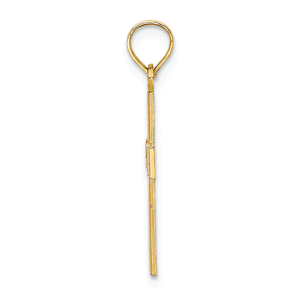 FJC Finejewelers 14k Yellow Gold Rn Cross Charm