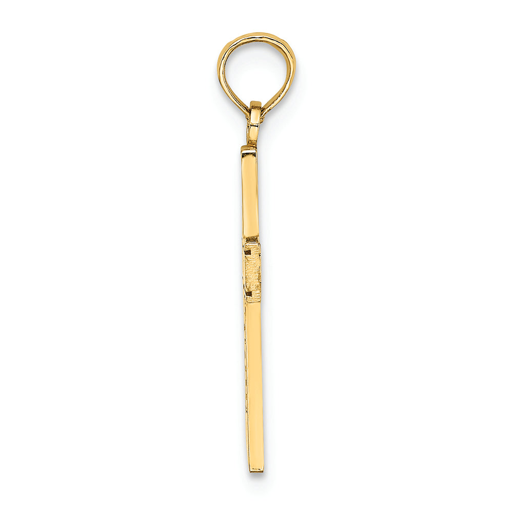 FJC Finejewelers 14k Yellow Gold Nurse Cross Charm