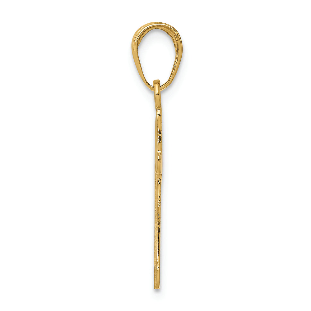 FJC Finejewelers 14k Yellow Gold Polished Cross Charm