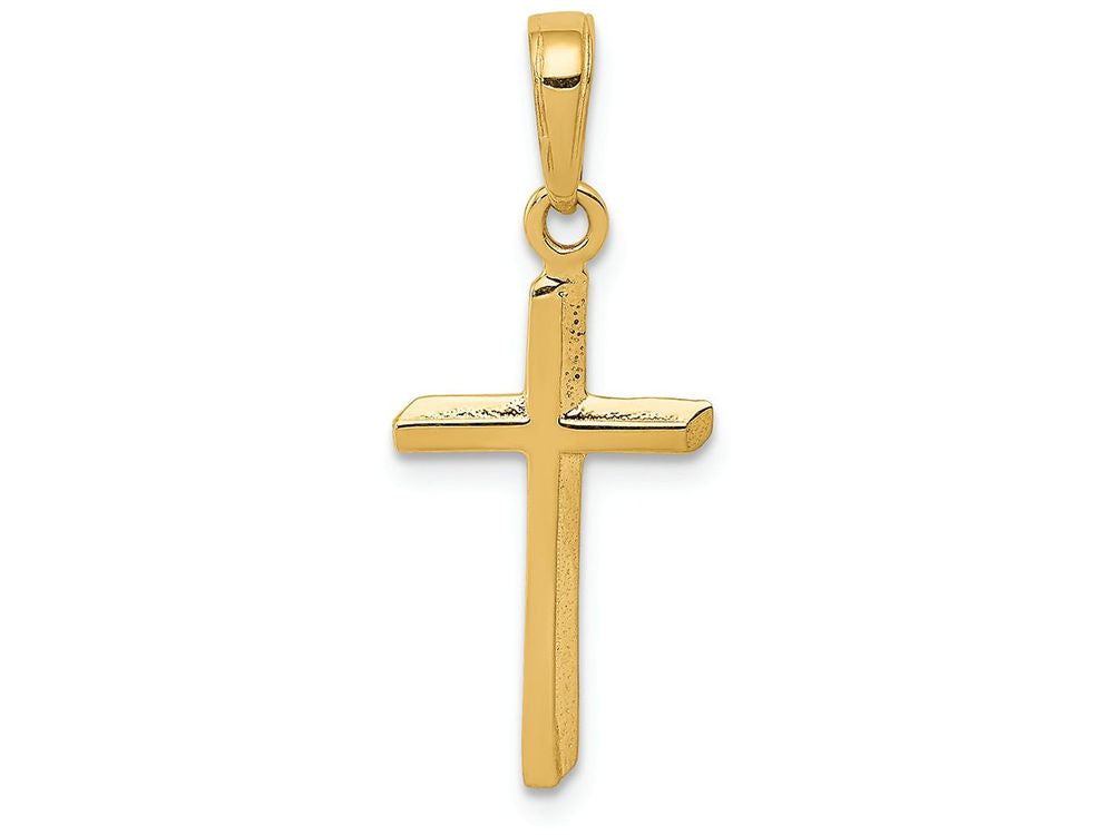 FJC Finejewelers 14k Yellow Gold Polished Cross Charm