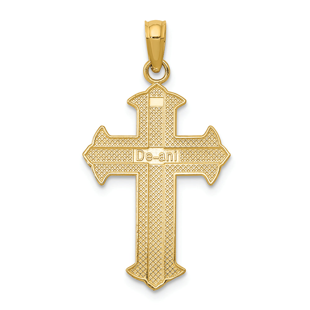 FJC Finejewelers 14k Yellow Gold Passion Cross Charm