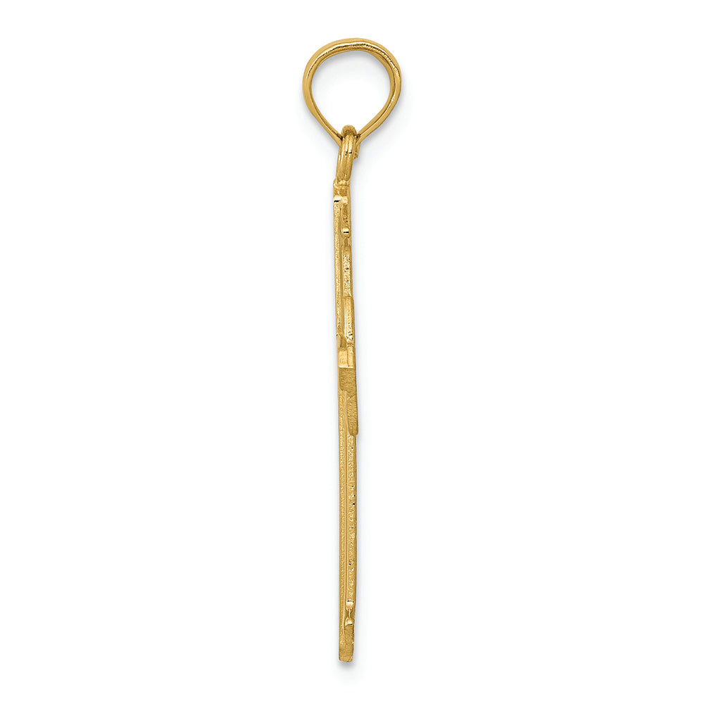 FJC Finejewelers 14k Yellow Gold Passion Cross Charm