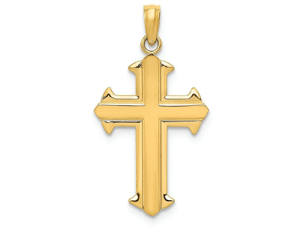 FJC Finejewelers 14k Yellow Gold Passion Cross Charm