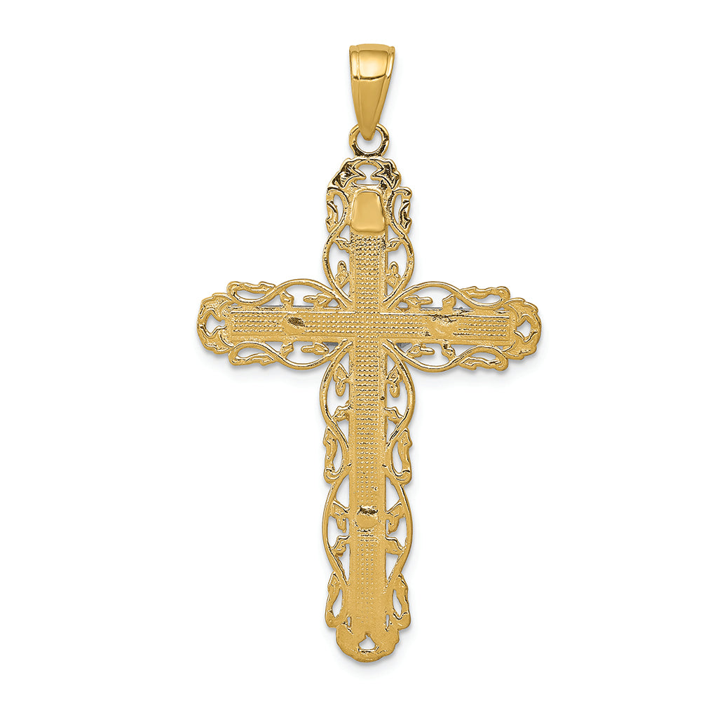 FJC Finejewelers 14k Yellow Gold Crucifix Charm