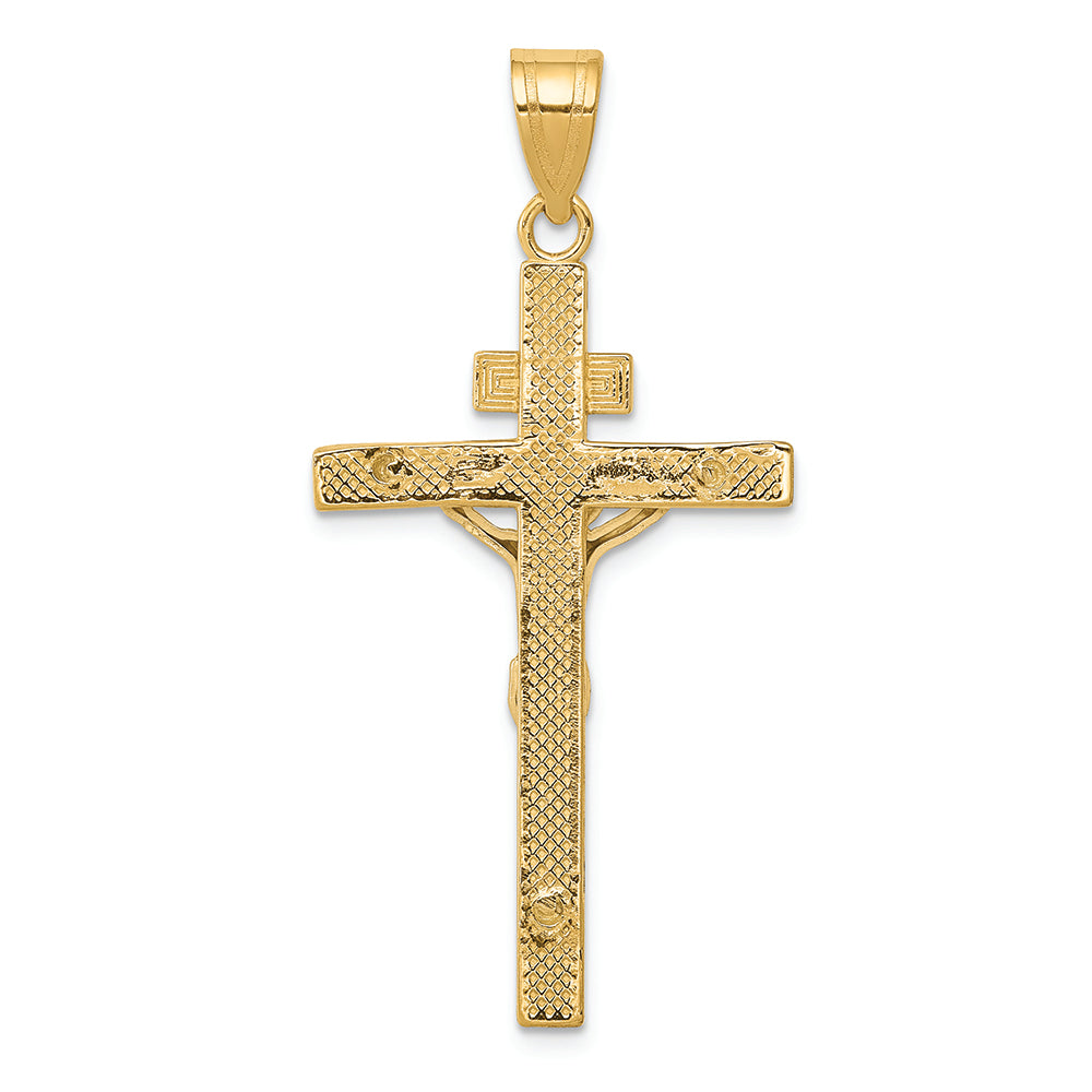 FJC Finejewelers 14k Two-tone Gold Inri Crucifix Charm