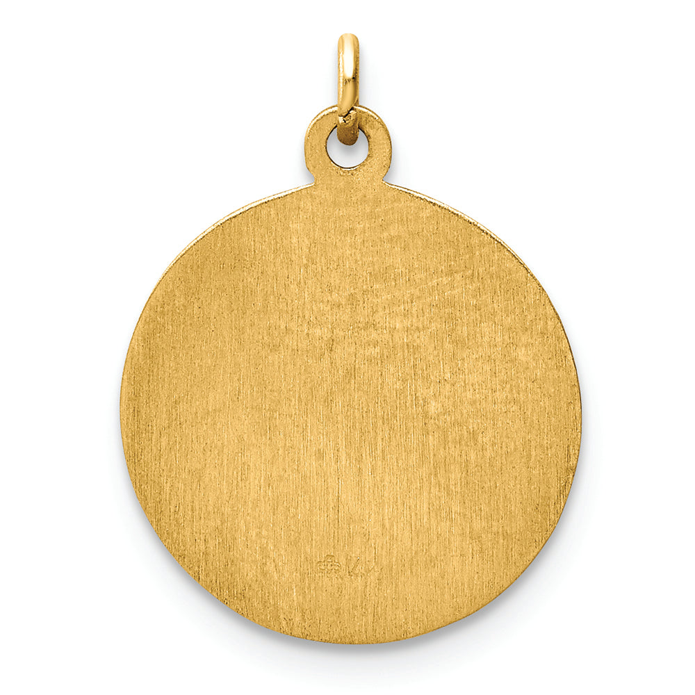 FJC Finejewelers 14k Yellow Gold Our Lady Of Sorrows Medal Charm