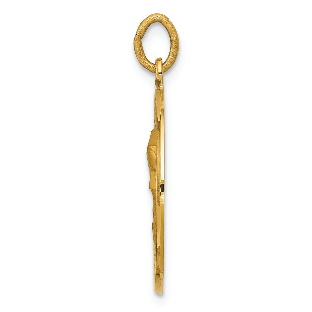 FJC Finejewelers 14k Yellow Gold Our Lady Of Sorrows Medal Charm