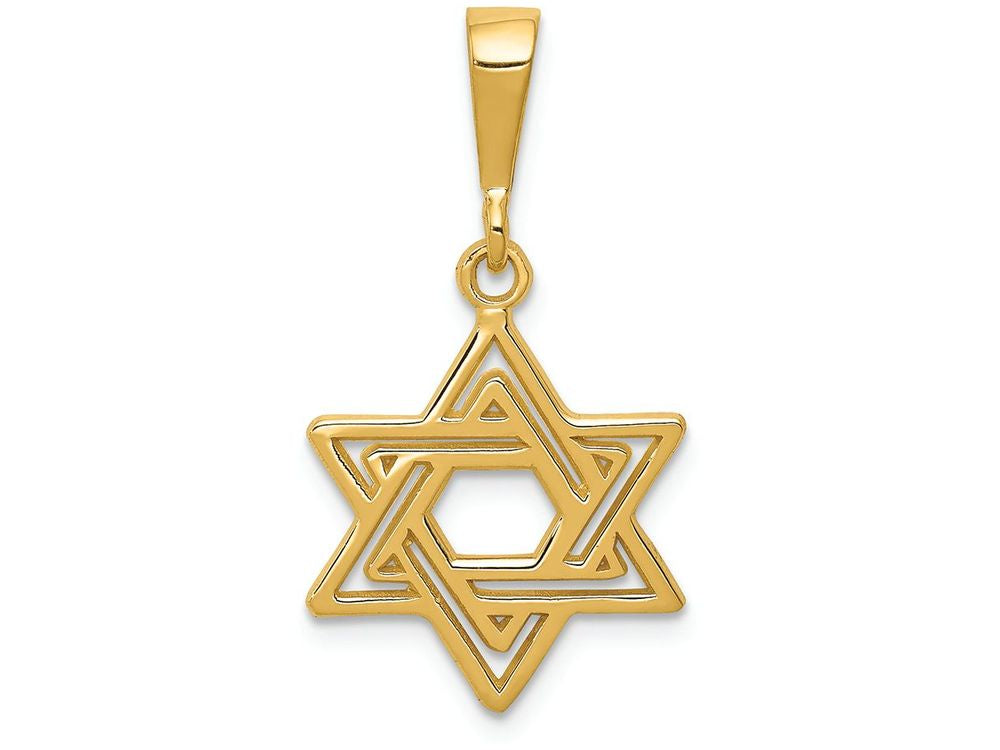 FJC Finejewelers 14k Yellow Gold Jewish Star Charm