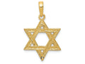 FJC Finejewelers 14k Yellow Gold Star Of David Charm
