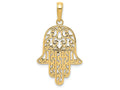 FJC Finejewelers 14k Yellow Gold Chamseh Charm