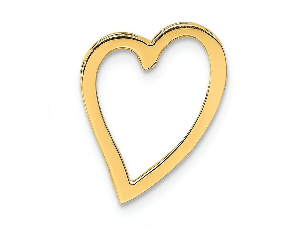 FJC Finejewelers 14k Yellow Gold Cut-out Floating Heart No Bail Charm