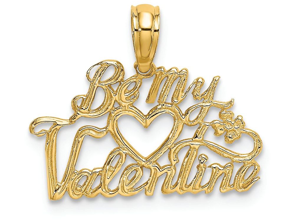 FJC Finejewelers 14k Yellow Gold Be My Valentine Charm
