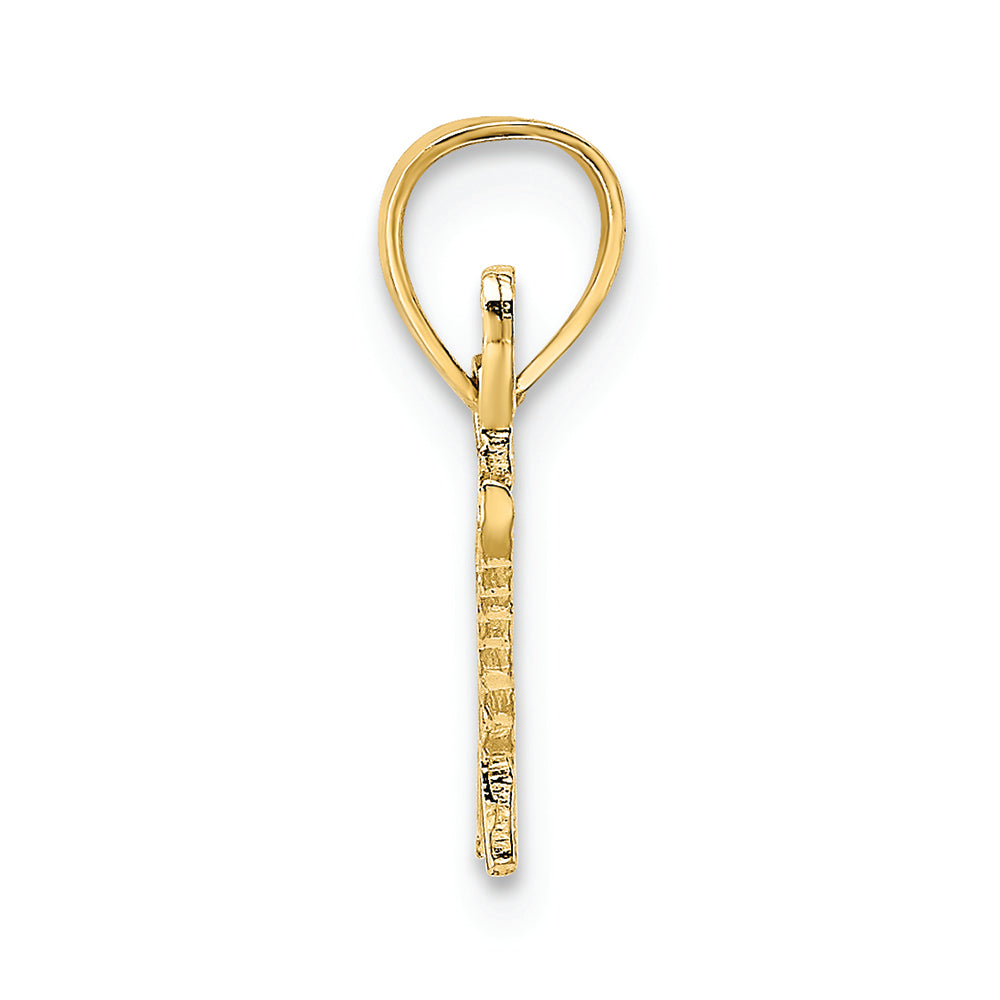 FJC Finejewelers 14k Yellow Gold Polished Textured Special Charm