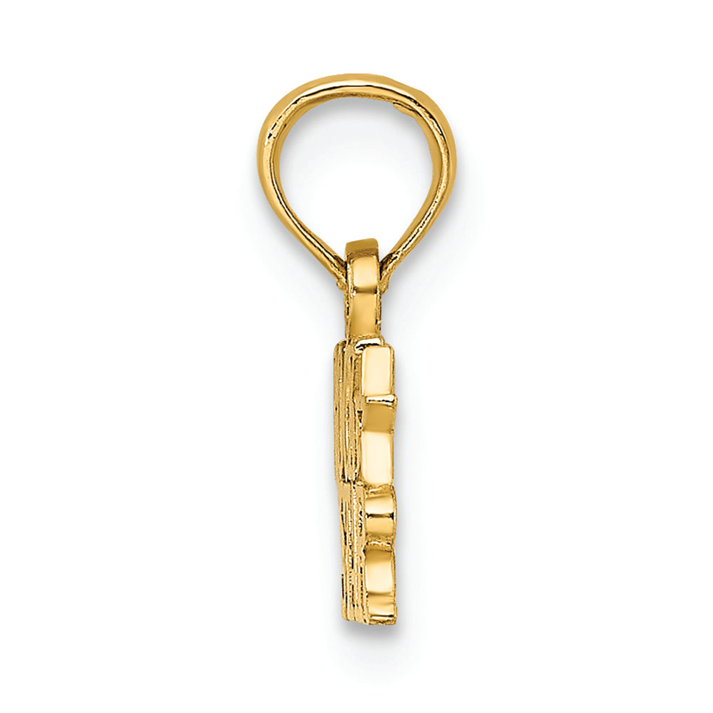 FJC Finejewelers 14k Yellow Gold Polished Rock Star Charm