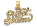 FJC Finejewelers 14k Yellow Gold Sweet Sixteen Charm