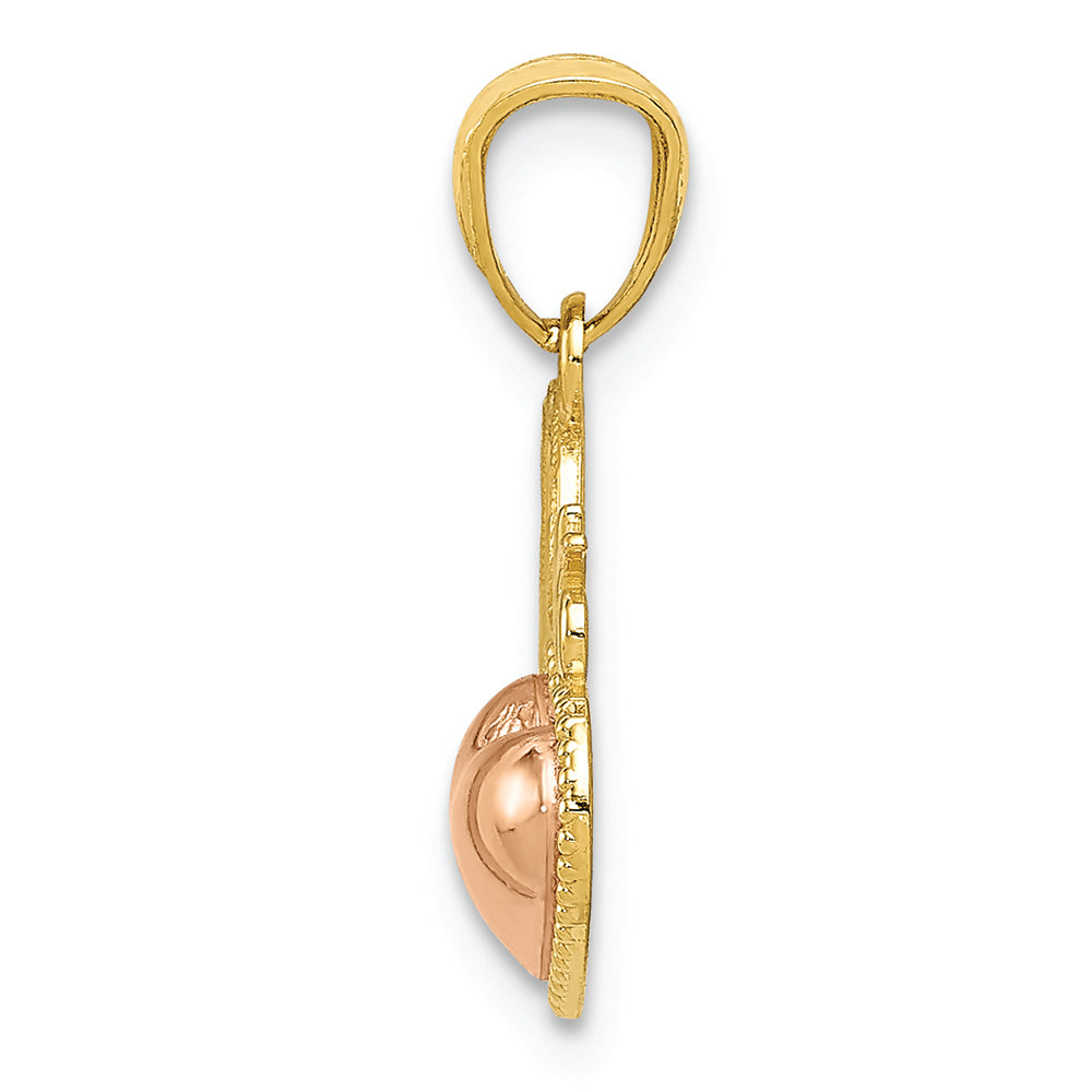 FJC Finejewelers 14k Two-tone Gold Sweet 16 Heart Charm