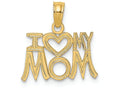 FJC Finejewelers 14k Yellow Gold I Heart My Mom Charm