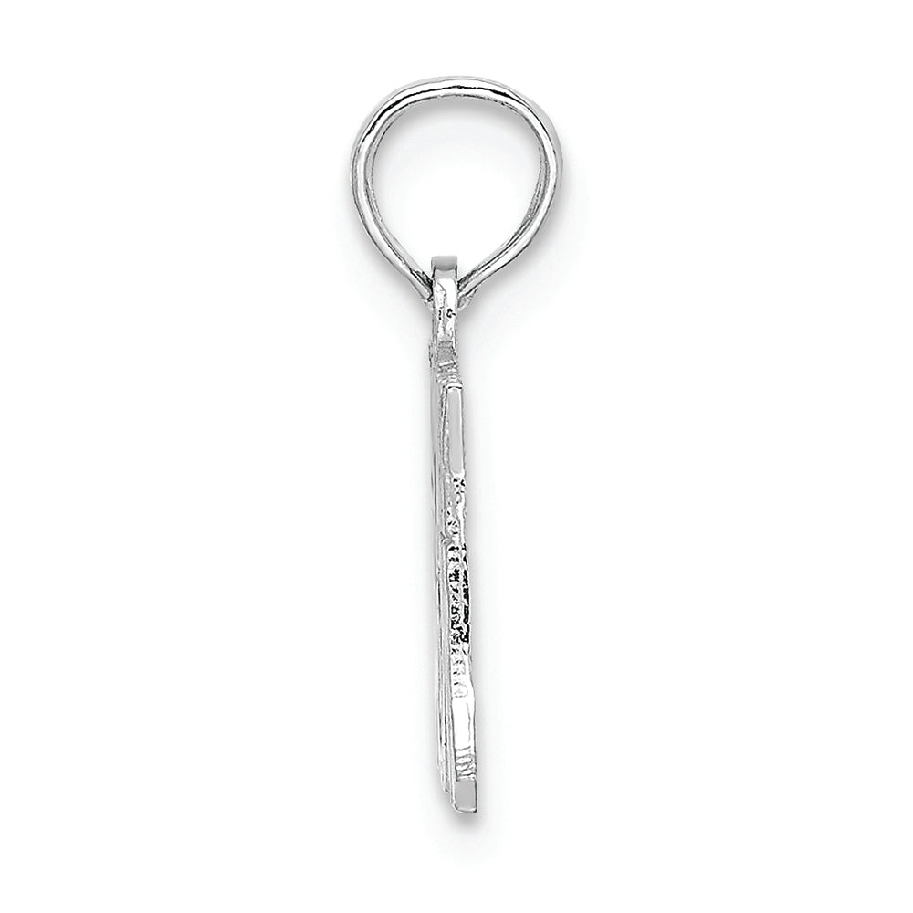 FJC Finejewelers 14k White Gold I Heart My Mom Charm