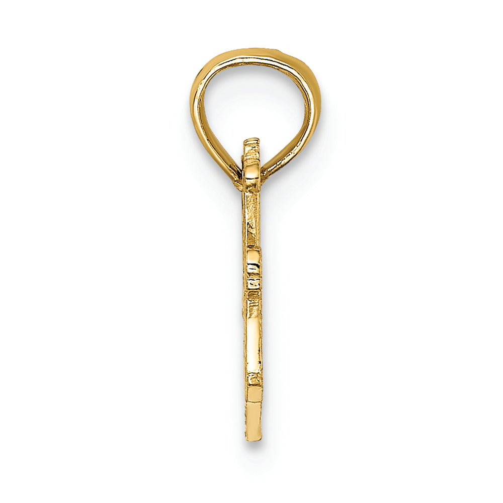 FJC Finejewelers 14k Yellow Gold Best Mom with Heart Charm