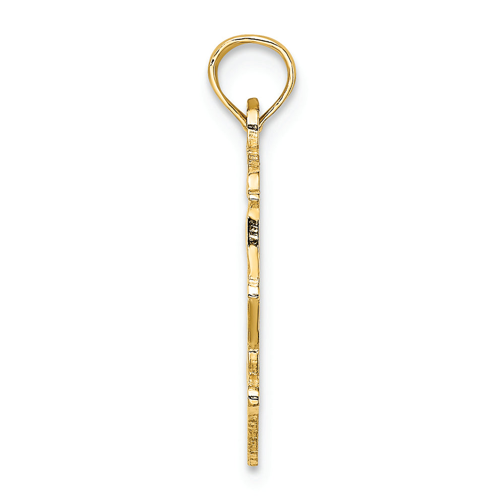 FJC Finejewelers 14k Yellow Gold Big Sis In Heart Charm