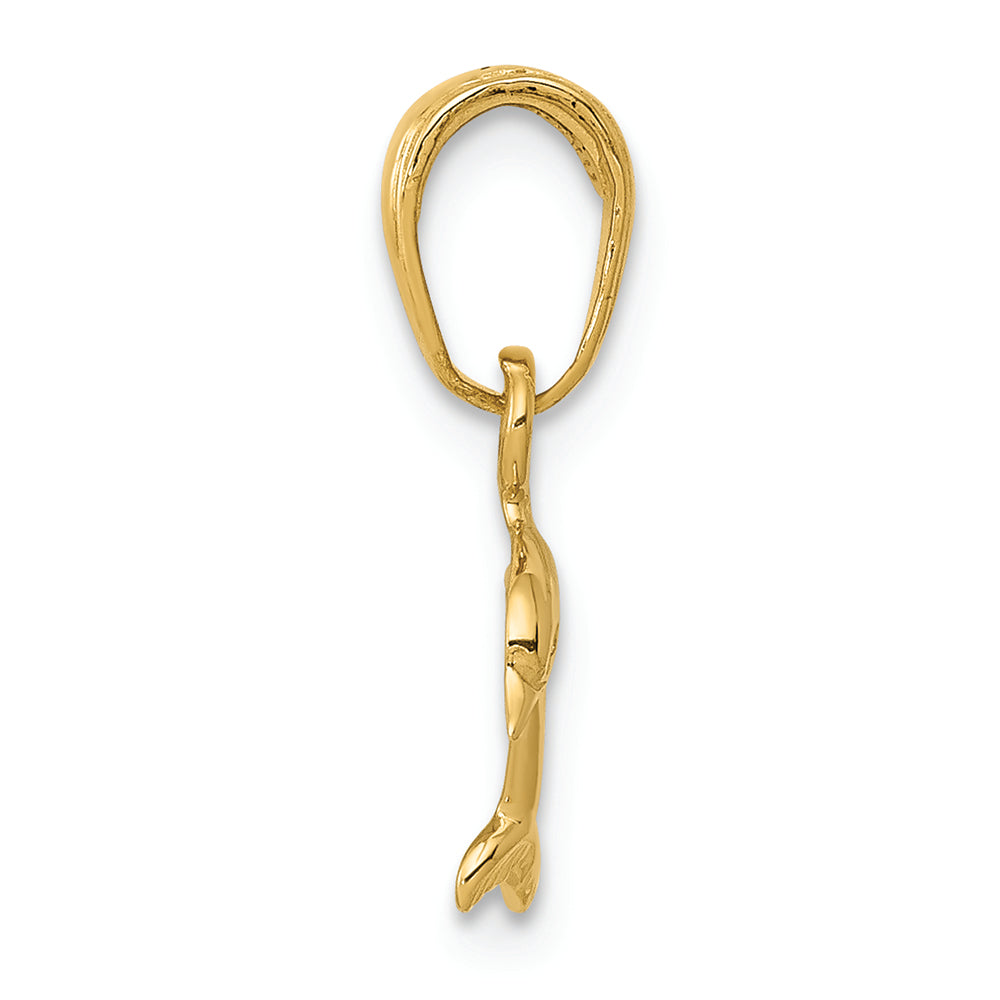 FJC Finejewelers 14k Yellow Gold Mini Dolphin Charm