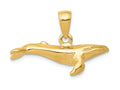 FJC Finejewelers 14k Yellow Gold 3d Humpback Whale Charm