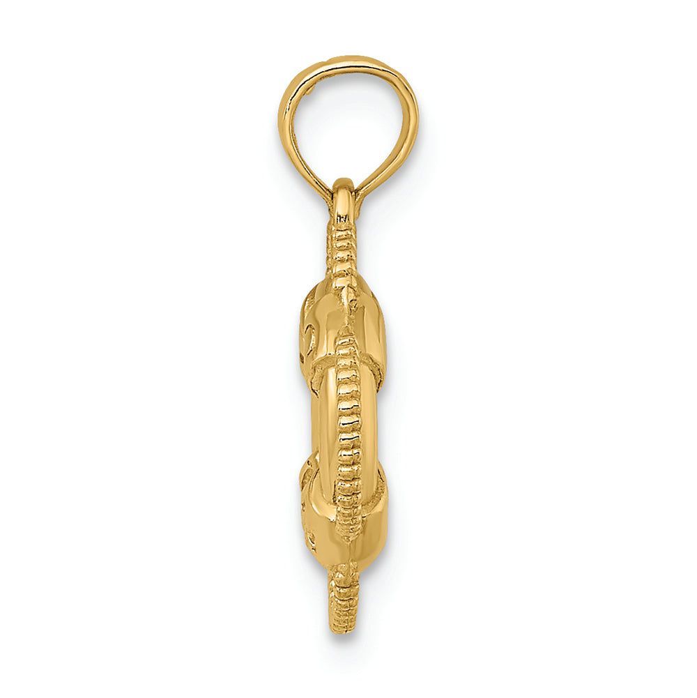FJC Finejewelers 14k Yellow Gold Lifesaver Charm