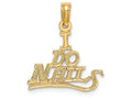 FJC Finejewelers 14k Yellow Gold I Do Nails Charm