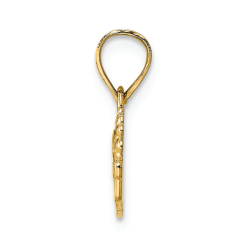 FJC Finejewelers 14k Yellow Gold Special Teacher with Flower Charm
