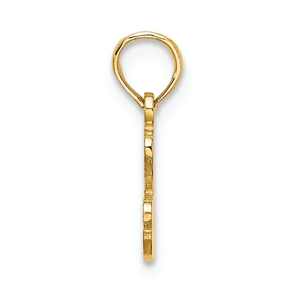FJC Finejewelers 14k Yellow Gold I Heart Racing Charm