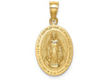 FJC Finejewelers 14k Yellow Gold Polished Virgin Mary Charm