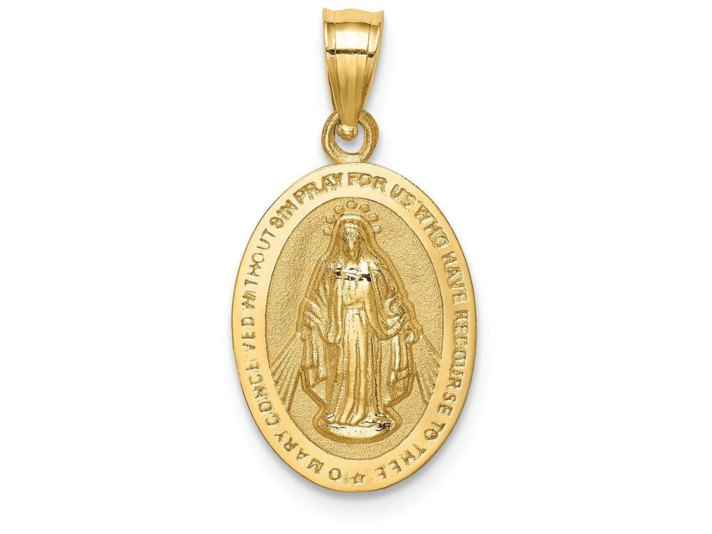 FJC Finejewelers 14k Yellow Gold Polished Virgin Mary Charm