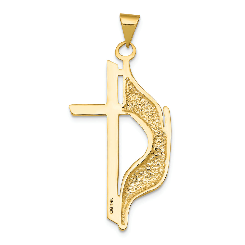 FJC Finejewelers 14k Yellow Gold Cross Polished Charm
