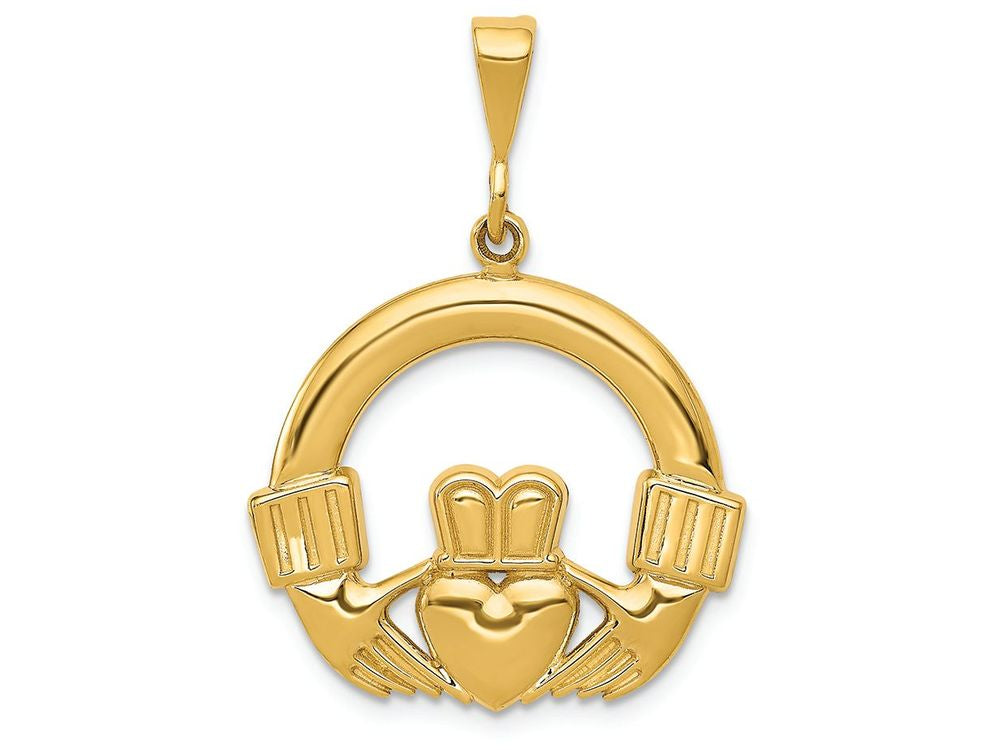FJC Finejewelers 14k Yellow Gold Claddagh Charm