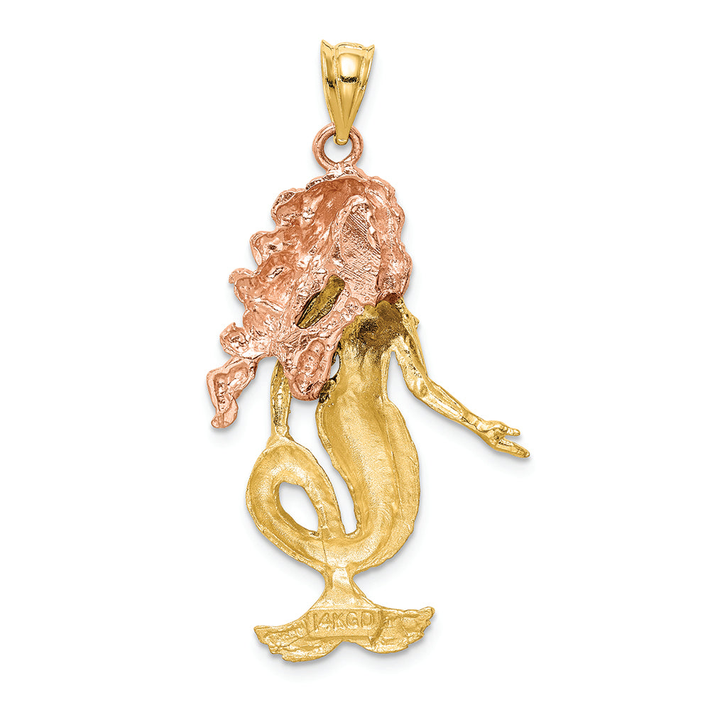 FJC Finejewelers 14k Two-tone Gold Mermaid Charm