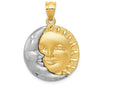 FJC Finejewelers 14k Two-tone Gold Sun Moon Charm