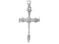 FJC Finejewelers 14k White Gold Nail Cross Charm