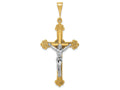 FJC Finejewelers 14k Two-tone Gold Crucifix Charm