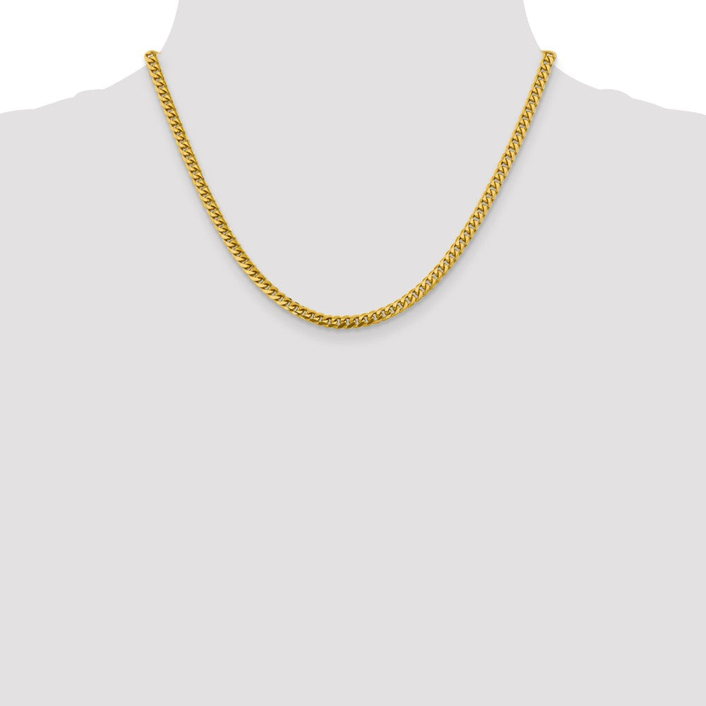 FJC Finejewelers 14 kt Yellow Gold 4.25mm Solid Miami Cuban Chain
