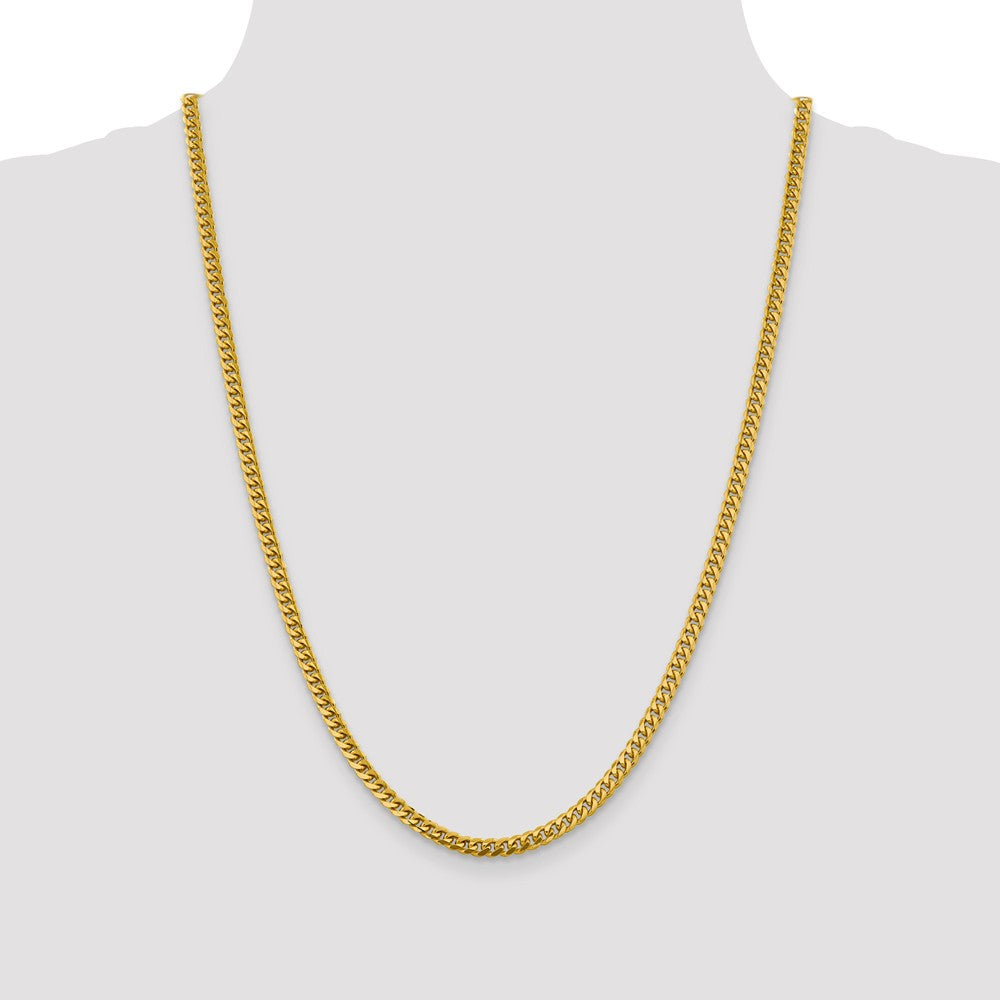 FJC Finejewelers 14 kt Yellow Gold 4.25mm Solid Miami Cuban Chain