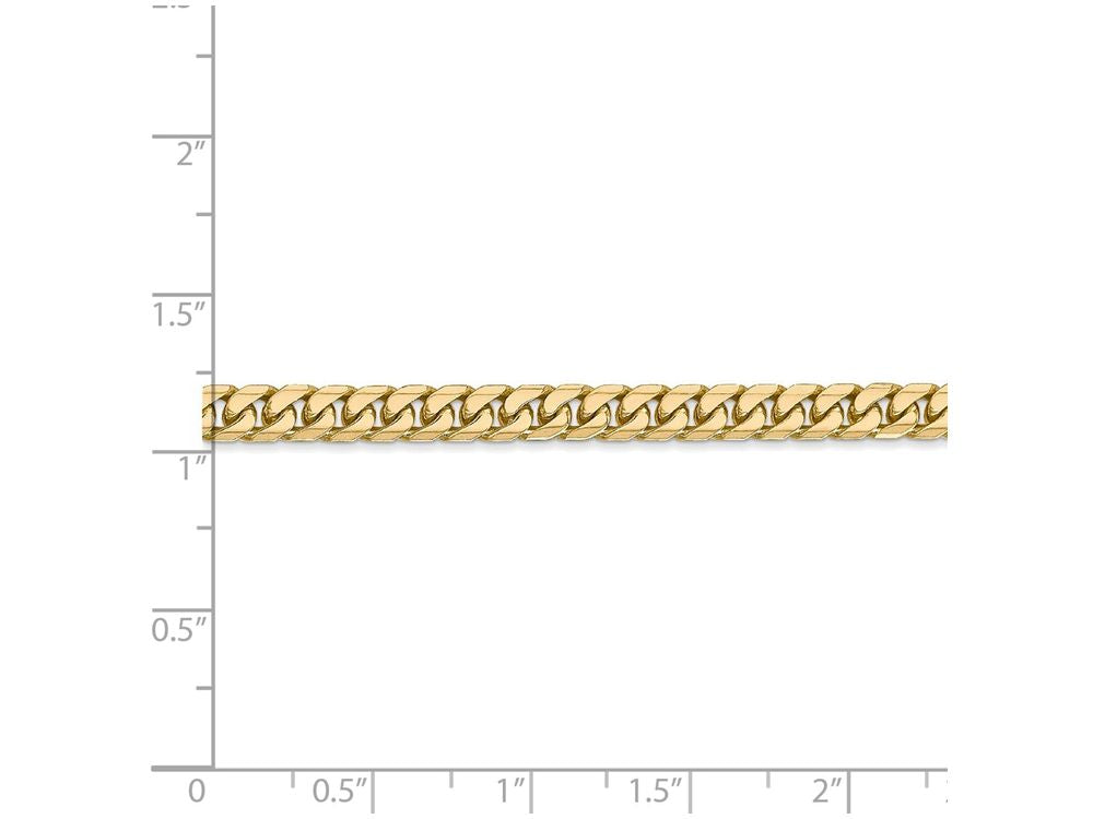FJC Finejewelers 7 Inch 14k Yellow Gold 4.3mm Domed Curb Chain Bracelet
