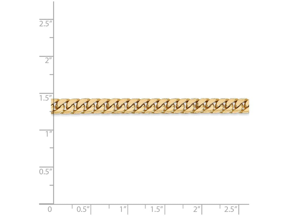 FJC Finejewelers 7 Inch 14k Yellow Gold 5mm Domed Curb Chain Bracelet
