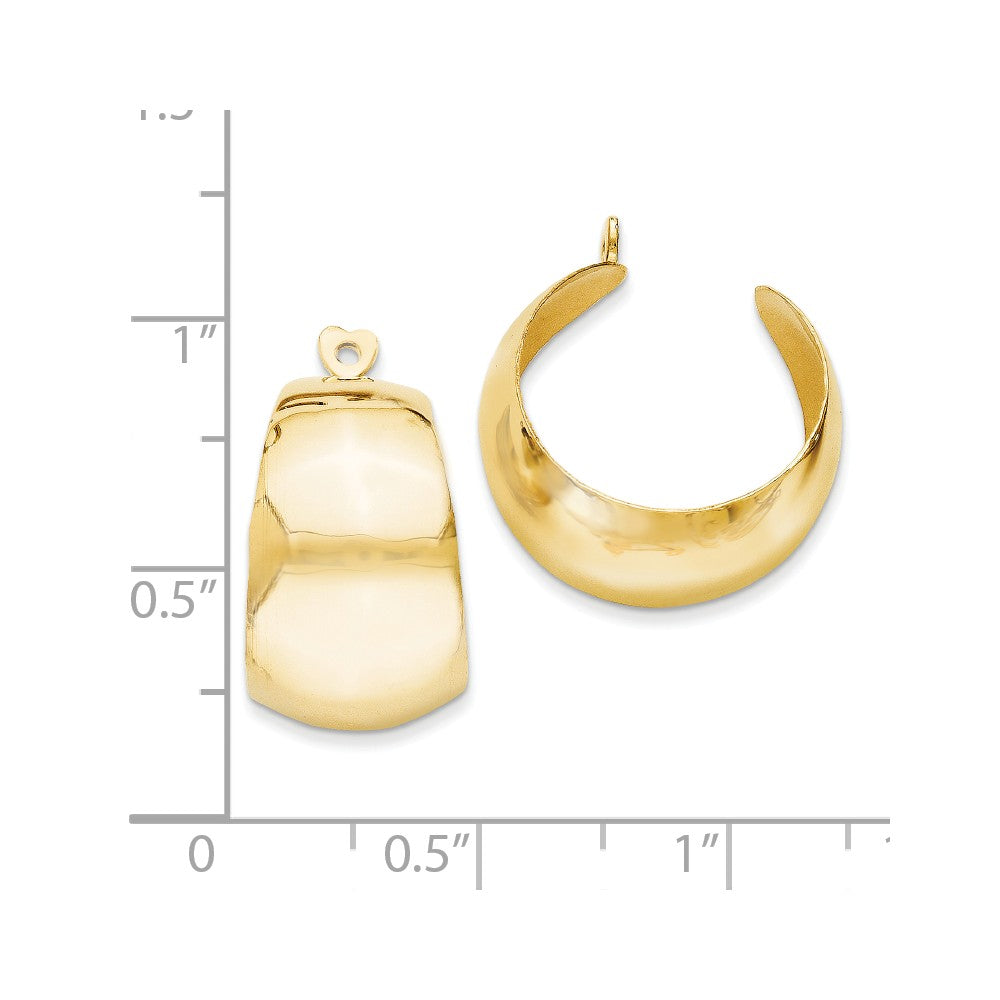 FJC Finejewelers 14k Yellow Gold Polished Hoop Earring Jackets