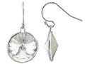Color Craft 14mm Round Clear Crystal Genuine Crystal Drop Ball Ear Wire Earrings
