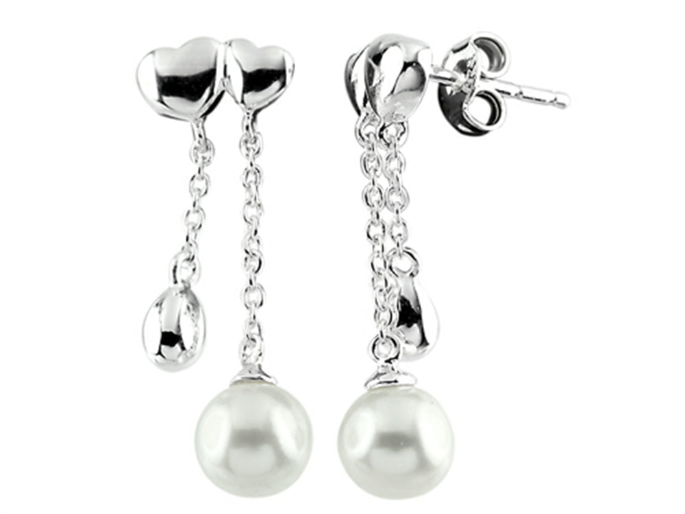 FJC Finejewelers 6mm Drop Freshwater Cultured Pearl Post-With-Friction-Back Earrings