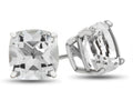 FJC Finejewelers 7x7mm Cushion-Cut Moissanite Post-With-Friction-Back Stud Earrings