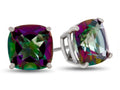FJC Finejewelers 6x6mm Cushion-Cut Mystic Topaz Post-With-Friction-Back Stud Earrings