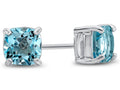 FJC Finejewelers 6x6mm Cushion-Cut Sky Blue Topaz Post-With-Friction-Back Stud Earrings