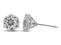 FJC Finejewelers 10k White Gold 3-Pronged Martini 7mm Round White Topaz Stud Earrings