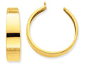FJC Finejewelers 14k Yellow Gold Polished Hoop Earring Jackets